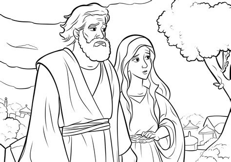 Abraham and Sarah — Coloring Pages: Free & Printable