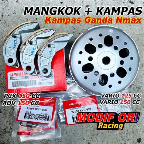 Kampas Ganda Nmax Original Pnp Pcx Vario Mangkok Ganda Solusi Gredeg