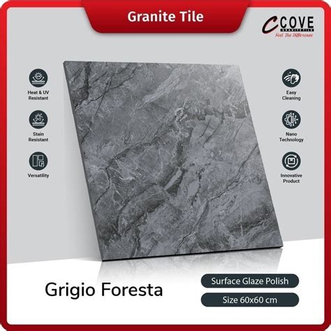 Jual Granite X Cove Grigio Foresta Shopee Indonesia