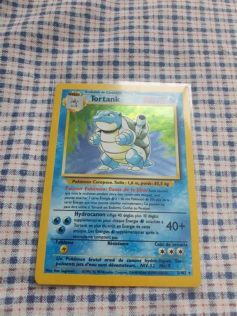 CARTE POKÉMON TORTANK 2 102 Set De Base FR Holo Wizard EUR 150 00