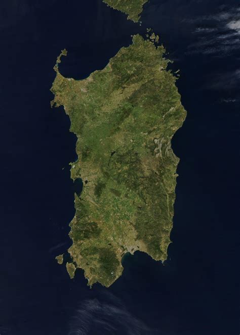 Satellite Image Of Sardinia Image Free Stock Photo Public Domain