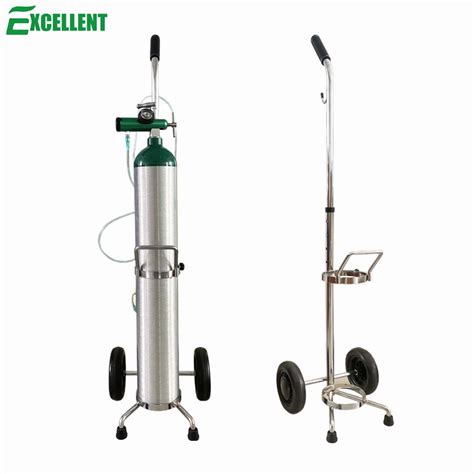 Portable Oxygen Cylinder Cart Gas Cylinder Trolley For Hospital Hospital Cart And Oxygen