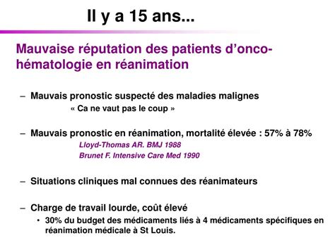 PPT Critères dadmission des patients donco hématologie proposés en