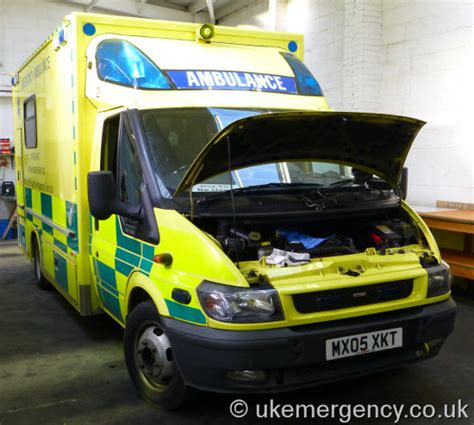 MX05 XKT This North Of England Ambulance Service Ford Transit Ambulance