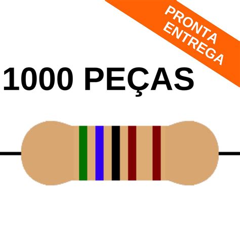 Kit 1000 Peças Resistor 5k6 1 14w Cr25 Resistor Achei Componentes