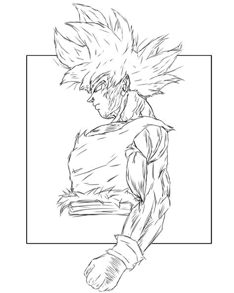 Dibujos De Son Goku Ultra Instinto Para Colorear Vsun