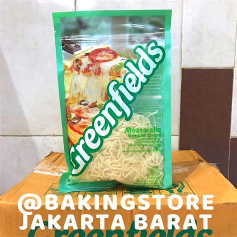 Jual Mozzarella Shredded Cheese Greenfields Gr Keju Mozarella