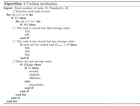 Latex中加入算法伪代码模板，加行数，编号latex写伪代码是序号 Csdn博客