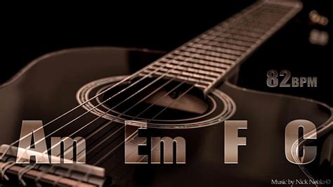 Acoustic Guitar Ballad Backing Track A Minor Youtube