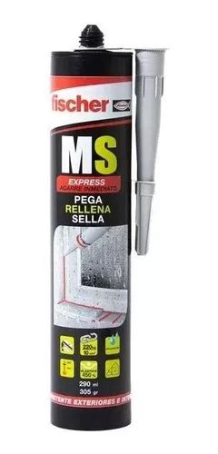 Sellador Fischer Ms Pega Sella Rellena Cartucho Color Gris