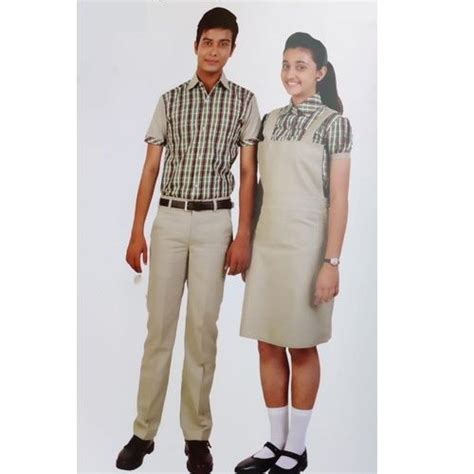 Dress Land Cotton Half Sleeves Girls Summer School Uniform At Rs 550