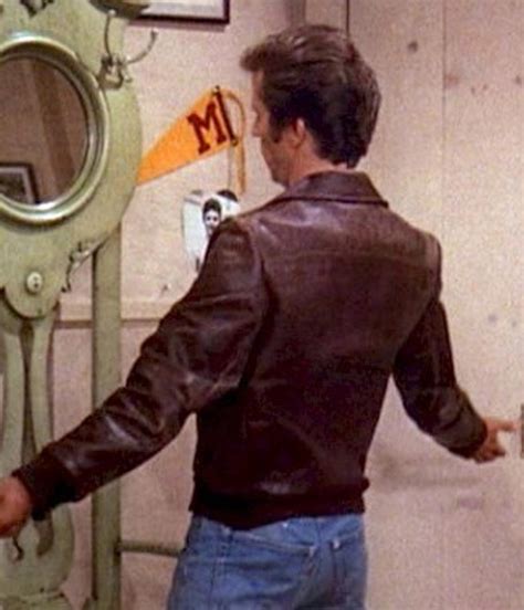 Bomber Henry Winkler Happy Days Fonzie Leather Jacket - Jackets Masters