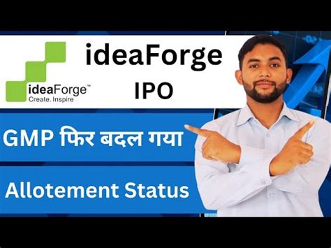 Ideaforge Ipo Idea Forge Latest Gmp How To Check Allotment Status