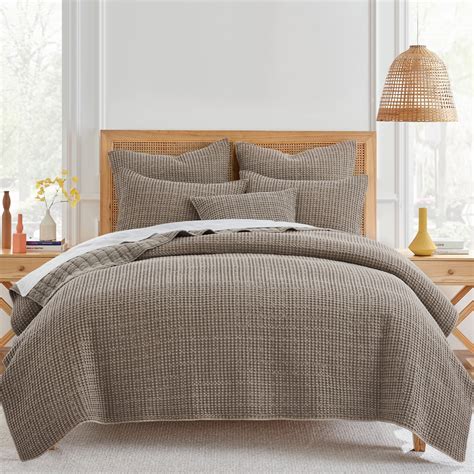 Levtex Home Mills Waffle 3-Piece Cocoa Quilt Sets, King - Walmart.com