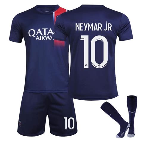 Kit Conjunto Paris Saint Germain PSG Infantil E Juvenil De Futebol Time