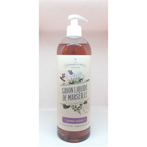 Savon De Marseille Liquide Jasmin Violette 750ml Pour 11 90 Savo