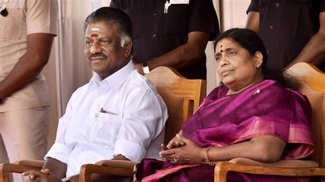 TN ex-CM O Panneerselvam's wife Vijayalakshmi passes away | Latest News ...