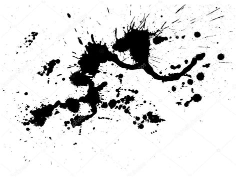 Ink Blots Isolated On White Background Stock Vector Image By Kot