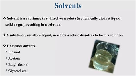 Industrial Production Of Chemical Solvents “acetone” Ppt