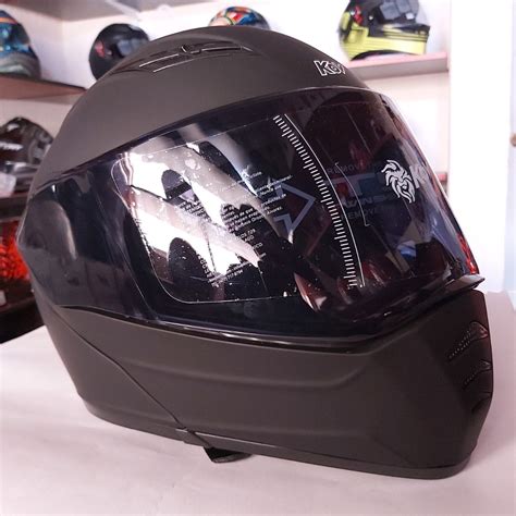 Casco Kov Estelar Negro Con Certificado Dot Luz Led Pulsar Env O Gratis