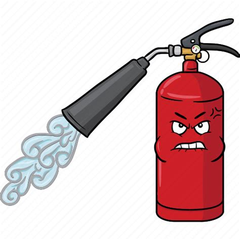 Cartoon, emoji, extinguisher, face, fire icon - Download on Iconfinder