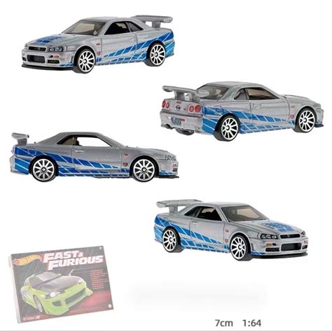 Hot Wheels Fast And Furious NISSAN SKYLINE GT R R Alloy Car Model Shopee Philippines