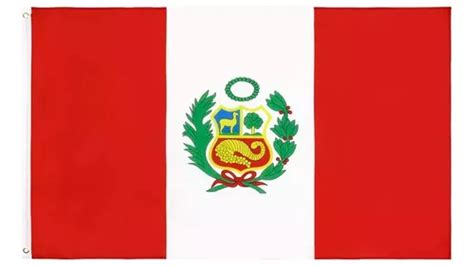 Bandera Del Perú 60 Cm X 90cm Con Escudo Calidad A1 | Cuotas sin interés