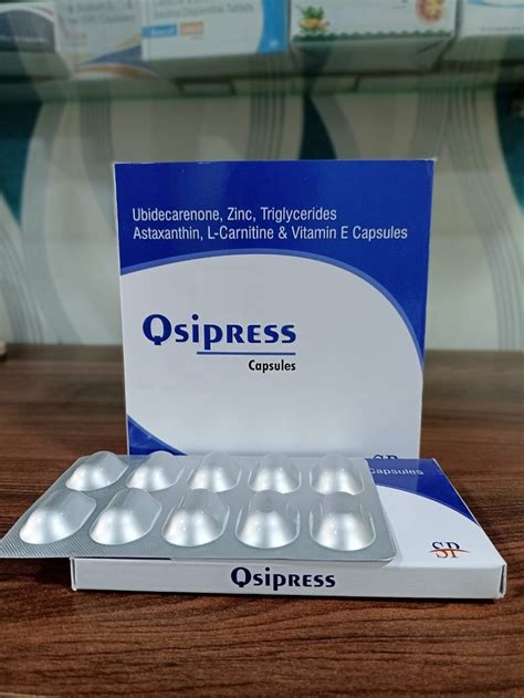 Qsipress Ubidecarenone Softgel Capsule At Best Price In Panchkula Id