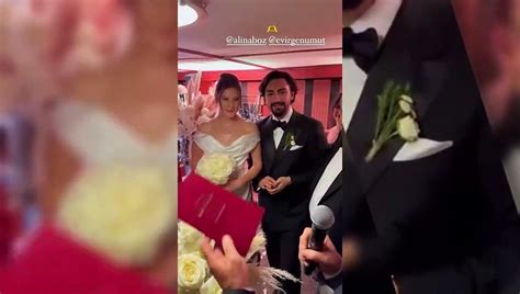 Alina Boz ile Umut Evirgen evlendi Fatih Terim nikah şahidi oldu