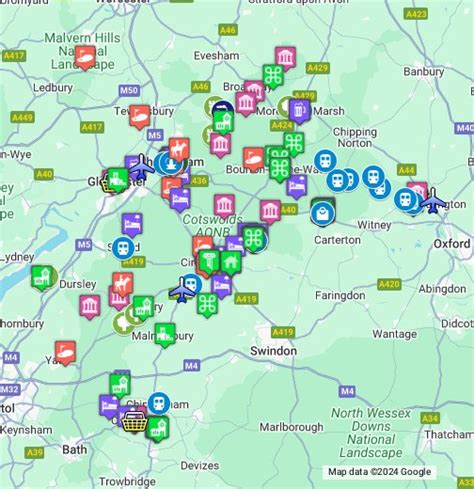 Map Of The Cotswolds – Map Of The World