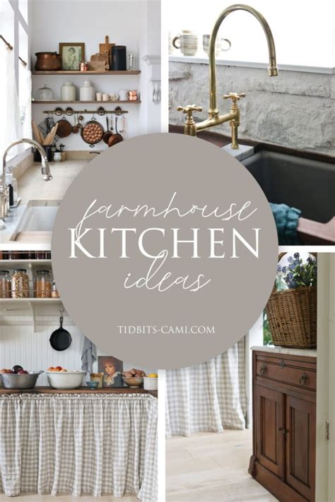 farmhouse kitchen ideas rustic charm  timeless elegance tidbits