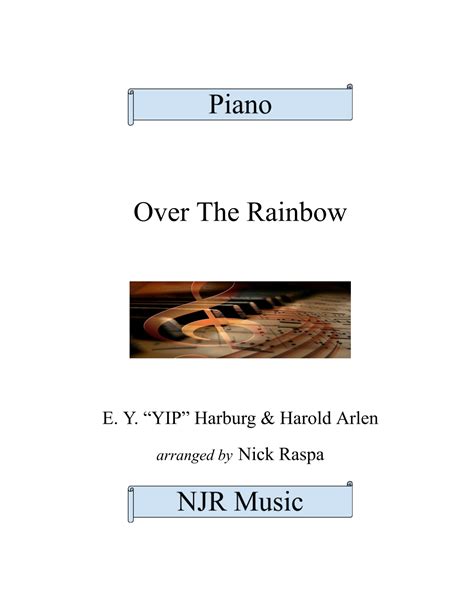 Over The Rainbow From The Wizard Of Oz Arr Nick Raspa By Judy