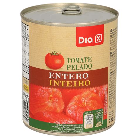 DIA Tomate Entero Pelado Lata 480GR NATURAL Supermercados DIA