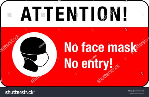 Please Wear Face Mask Sign Safety Stock Vector Royalty Free