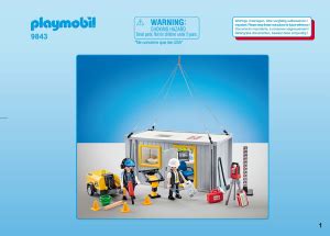 Manual De Uso Playmobil Set Construction Oficina De Obra