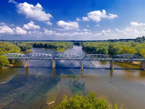 Potomac River and Point of Rocks Road Bridge Stock Image - Image of ...