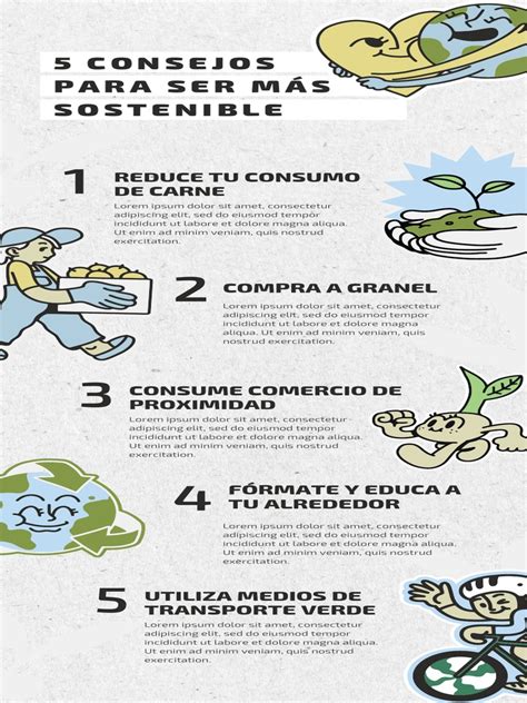 Infografía Consejos Sostenibilidad Ecológico Pasteles Beige Pdf