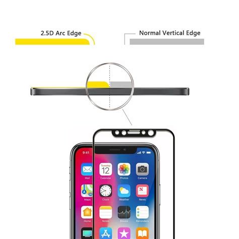 Full Coverage 3d Tempered Glass Screen Protector For Iphone X Xr Xs Max