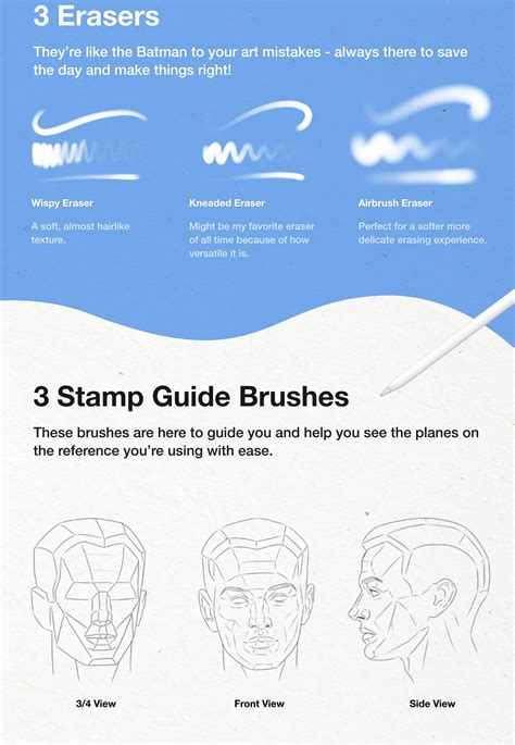 Portrait Drawing Brushes For Procreate - Design Cuts