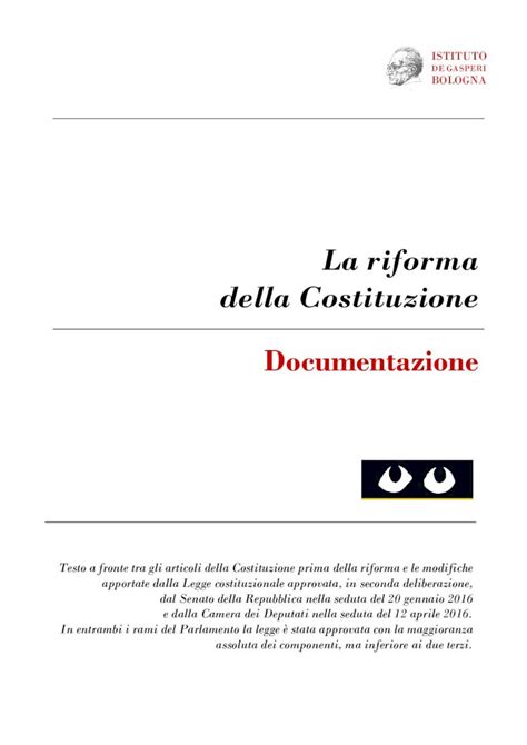 PDF La Riforma Della Costituzione Alcide De Gasperi La Riforma