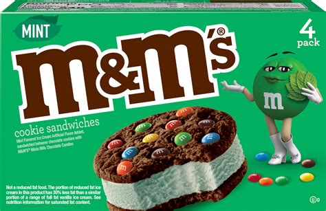 M&M’s New Mint Ice Cream Cookie Sandwich is the must have treat