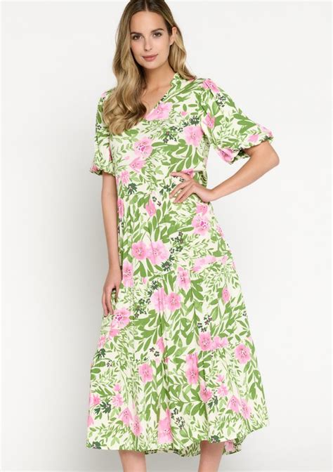 Lola Liza Maxi Jurk Met Bloemenprint White Maat Bol