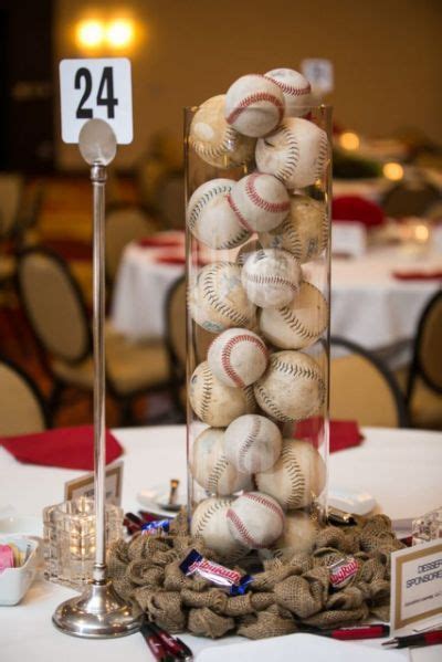 Baseball Centerpiece Ideas For Baseball Theme Party Baseball