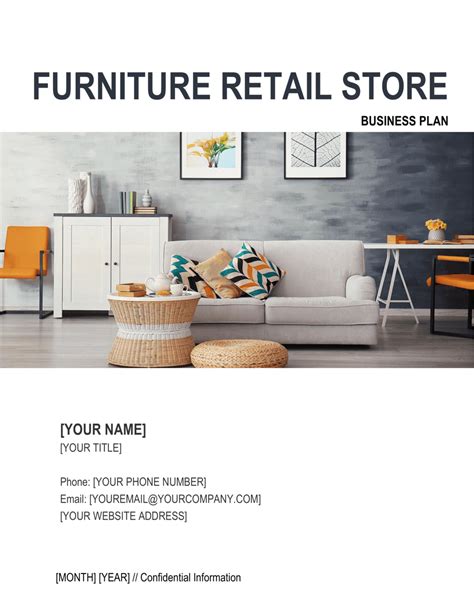 Furniture Retail Store Business Plan Template By Business In A Box™