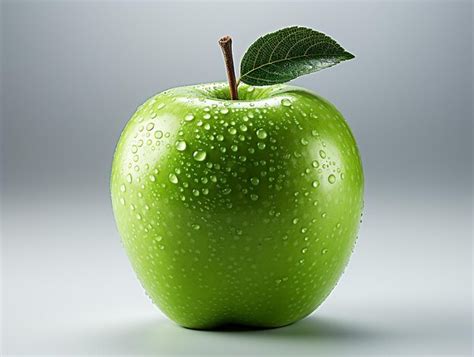 Premium Ai Image Vibrant Green Apple A Crisp And Refreshing Fruit