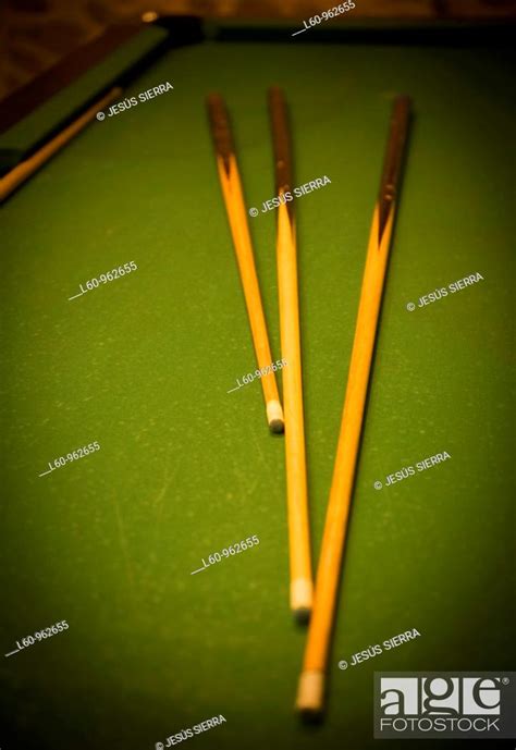 Cue sticks, Stock Photo, Picture And Rights Managed Image. Pic. L60-962655 | agefotostock