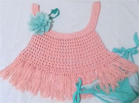 Bikini Cover Up Sexy Spaghetti Strap Bohemian Top Crochet Etsy