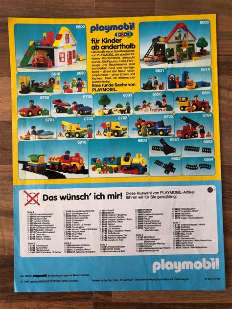 PLAYMOBIL Katalog 1991 Vintage 1990er Jahre ZIRKUS ROMANI EBay