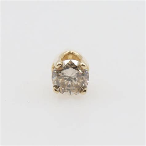 14kt Gold Diamond Earring Property Room