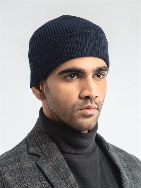 Navy Blue Beanie Cap – Brumano